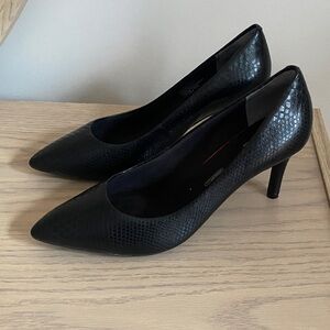 Rockport Elegant Black Patterned Heels